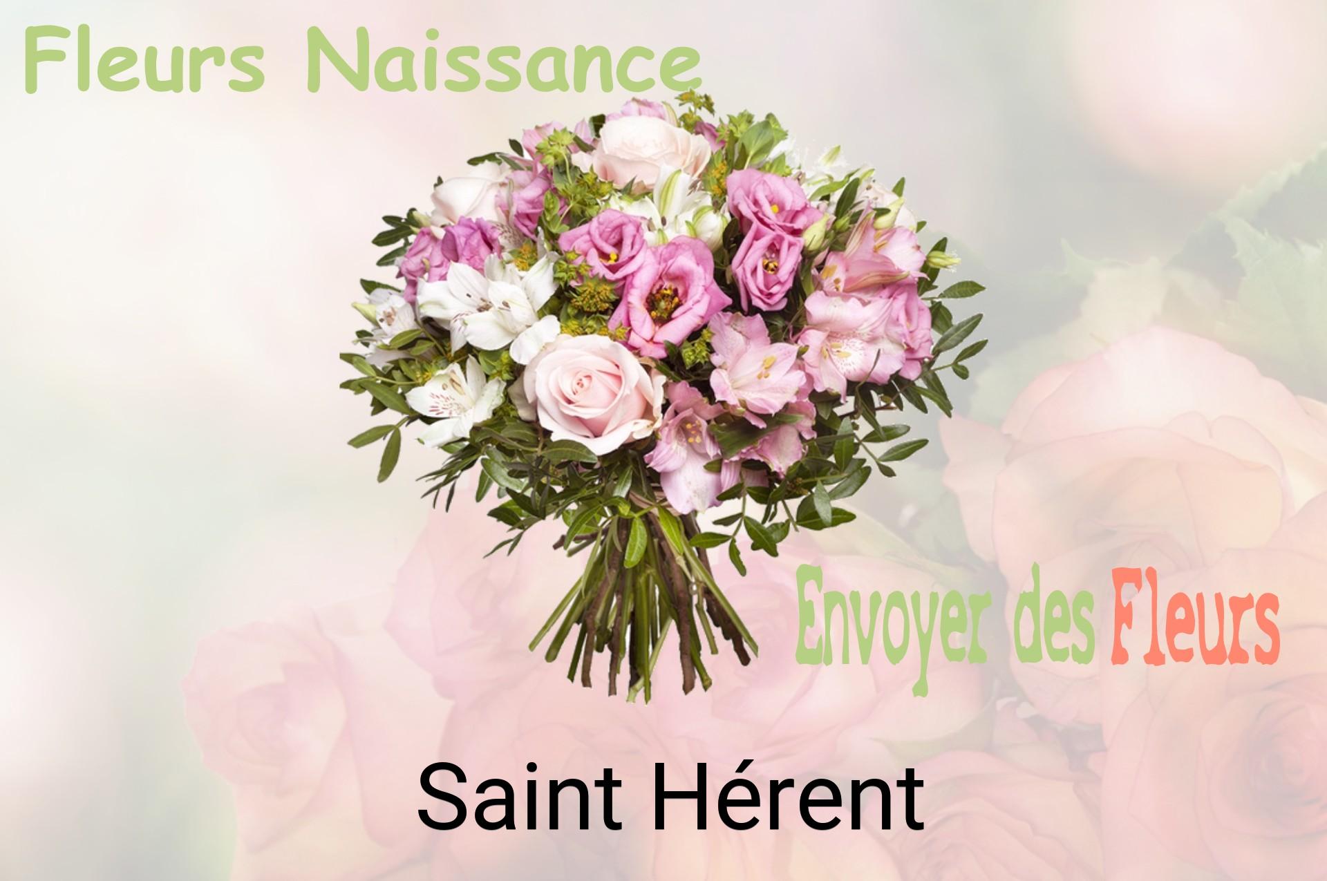 Bouquet de fleurs de naissance livré à Saint-Hérent